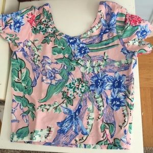American apparel flower croptop